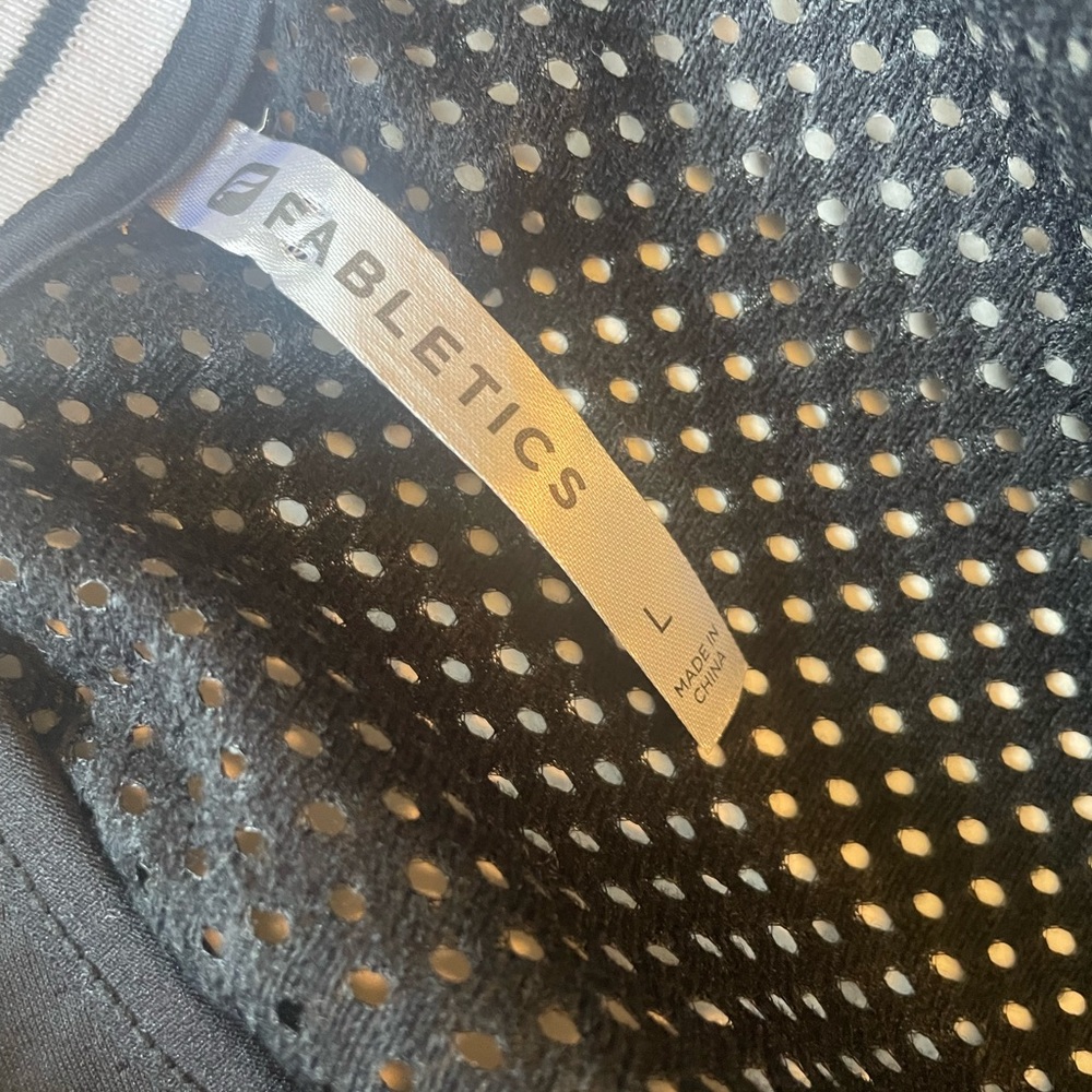 Fabletics Cropped Varsity Style Jacket - image 4